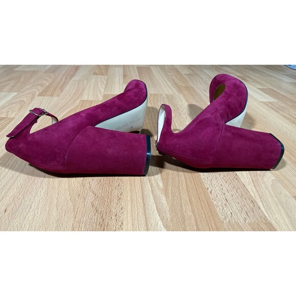 Ivanka Trump • Women's Oasia Block Heels (8.5 M) suede • adjustable ankle strap - Picture 8 of 8